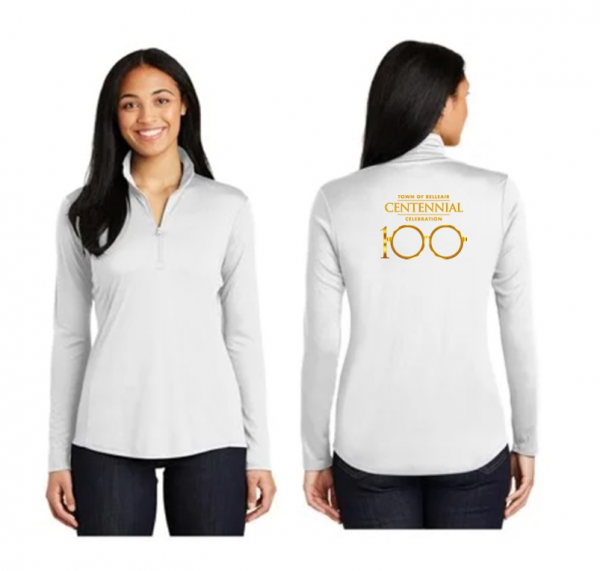 Embroidered Centennial ladies Quarter Zip
